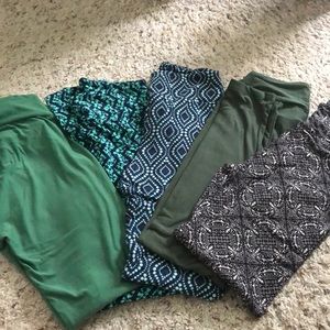 5 pair Lularoe leggings, never worn